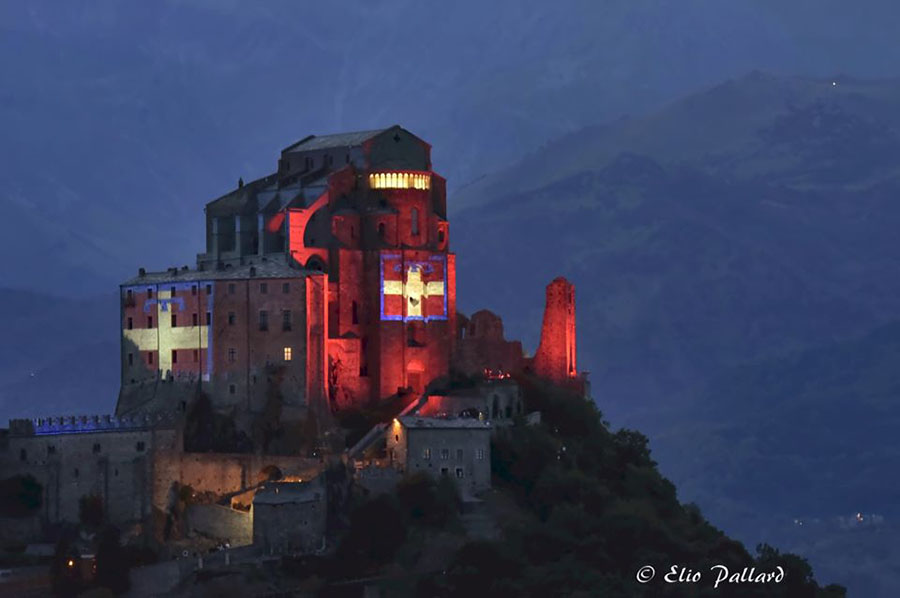 La Sacra illuminata dal drapò - Elio Pallard